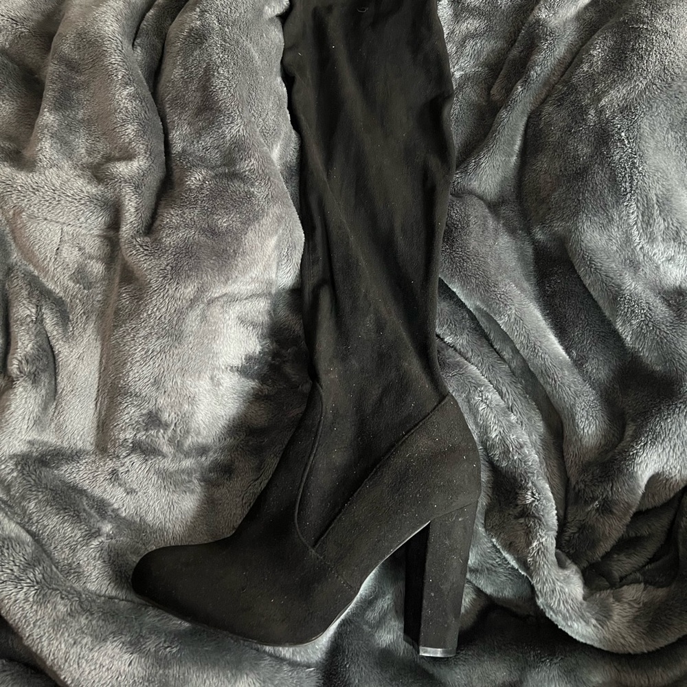 Torrid heel thigh high boots